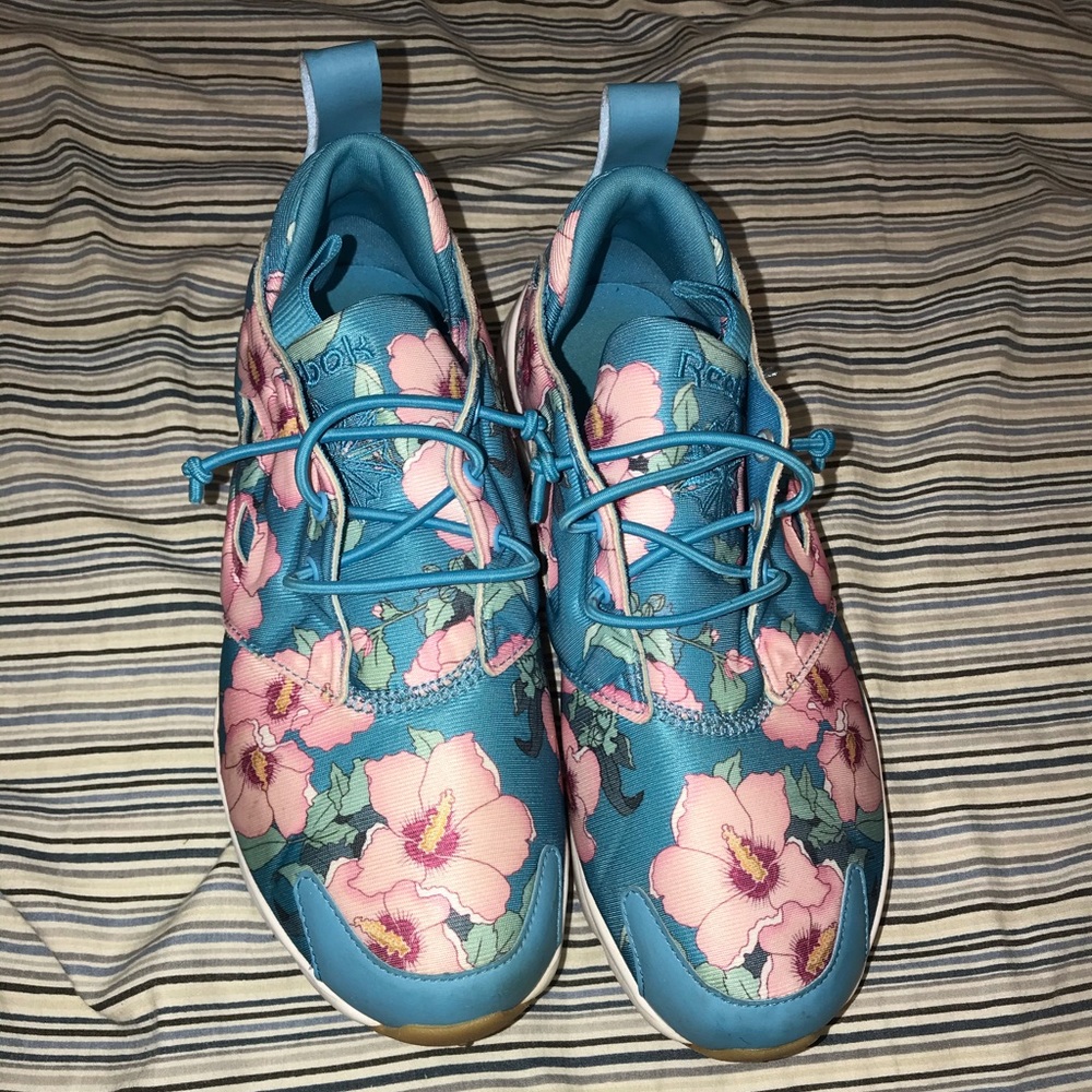 Floral Reebok trainers